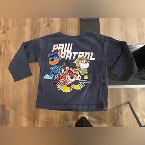 🐾 ZARA Paw Patrol Kids Navy Long Sleeve Shirt - 12/18M